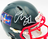Chevy Chase Autographed Christmas Vacation Black Speed Mini Helmet Beckett BAS Witness Stock #232845