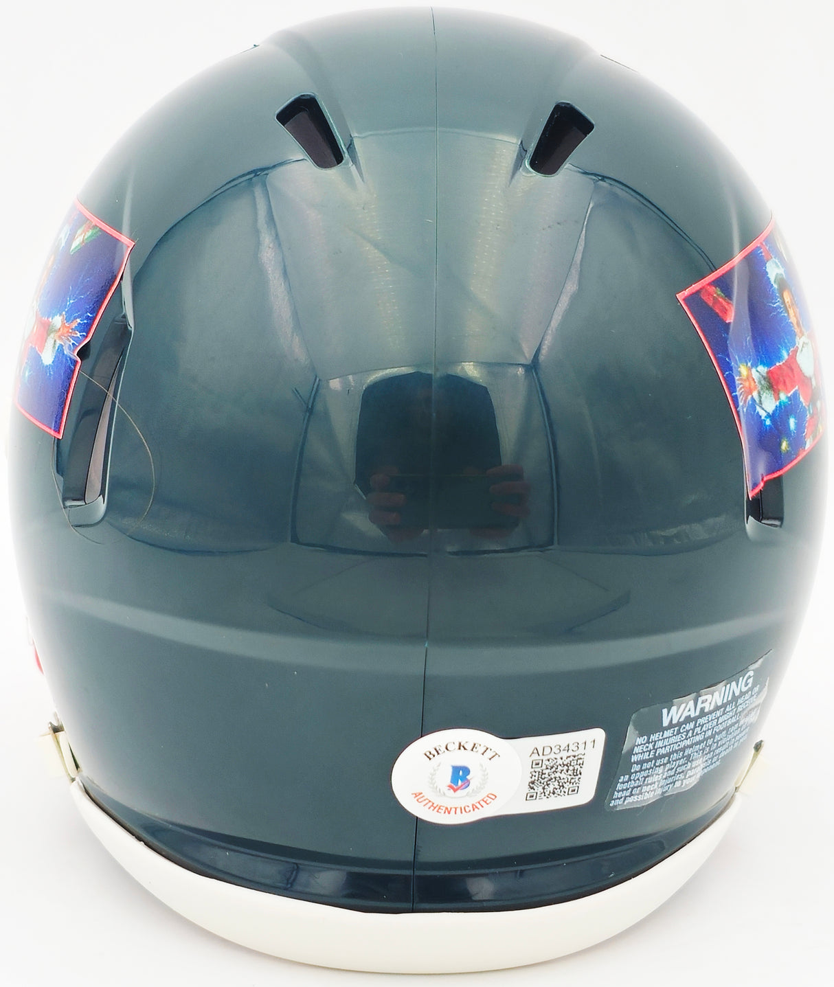 Chevy Chase Autographed Christmas Vacation Black Speed Mini Helmet Beckett BAS Witness Stock #232845