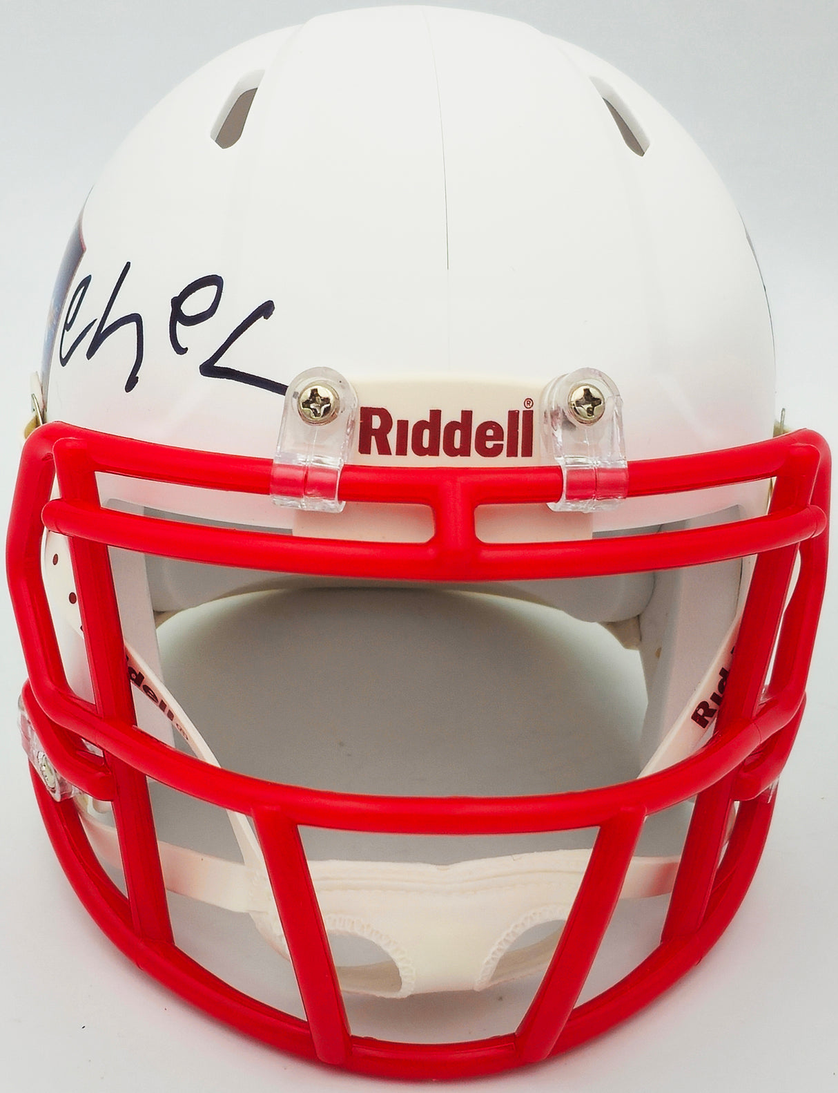 Chevy Chase Autographed Christmas Vacation White Speed Mini Helmet Beckett BAS Witness Stock #232844