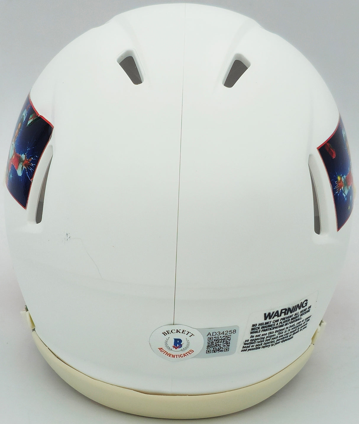 Chevy Chase Autographed Christmas Vacation White Speed Mini Helmet Beckett BAS Witness Stock #232844