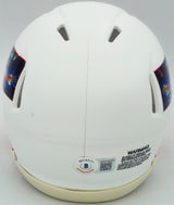 Chevy Chase Autographed Christmas Vacation White Speed Mini Helmet Beckett BAS Witness Stock #232844