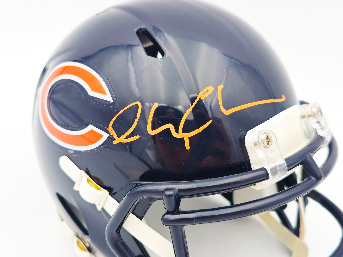 Chevy Chase Autographed Chicago Bears Blue Speed Mini Helmet Christmas Vacation Logo Beckett BAS Witness Stock #232843