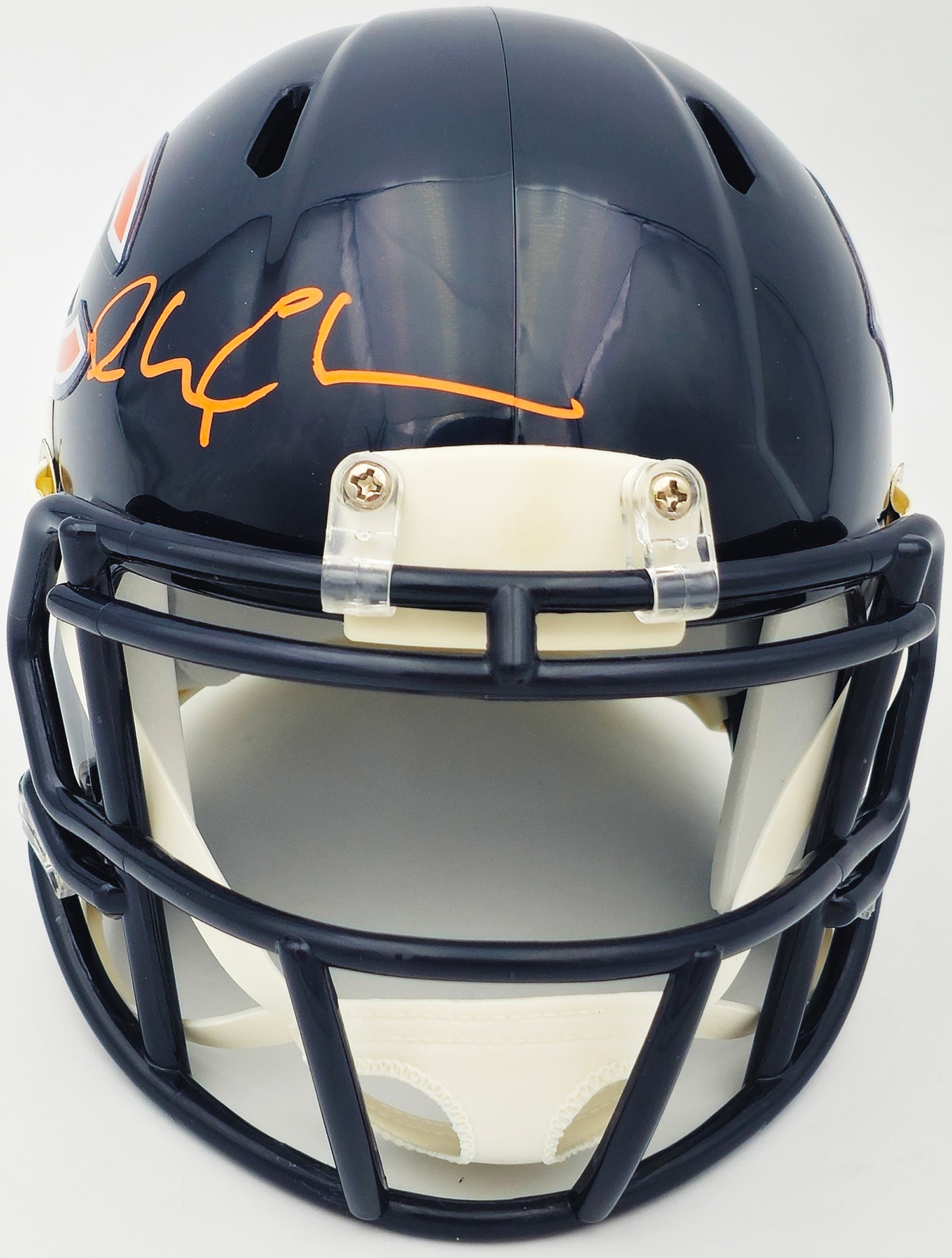 Chevy Chase Autographed Chicago Bears Blue Speed Mini Helmet Christmas Vacation Logo Beckett BAS Witness Stock #232843