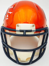 Montez Sweat Autographed Chicago Bears Flash Orange Speed Mini Helmet JSA Stock #232850