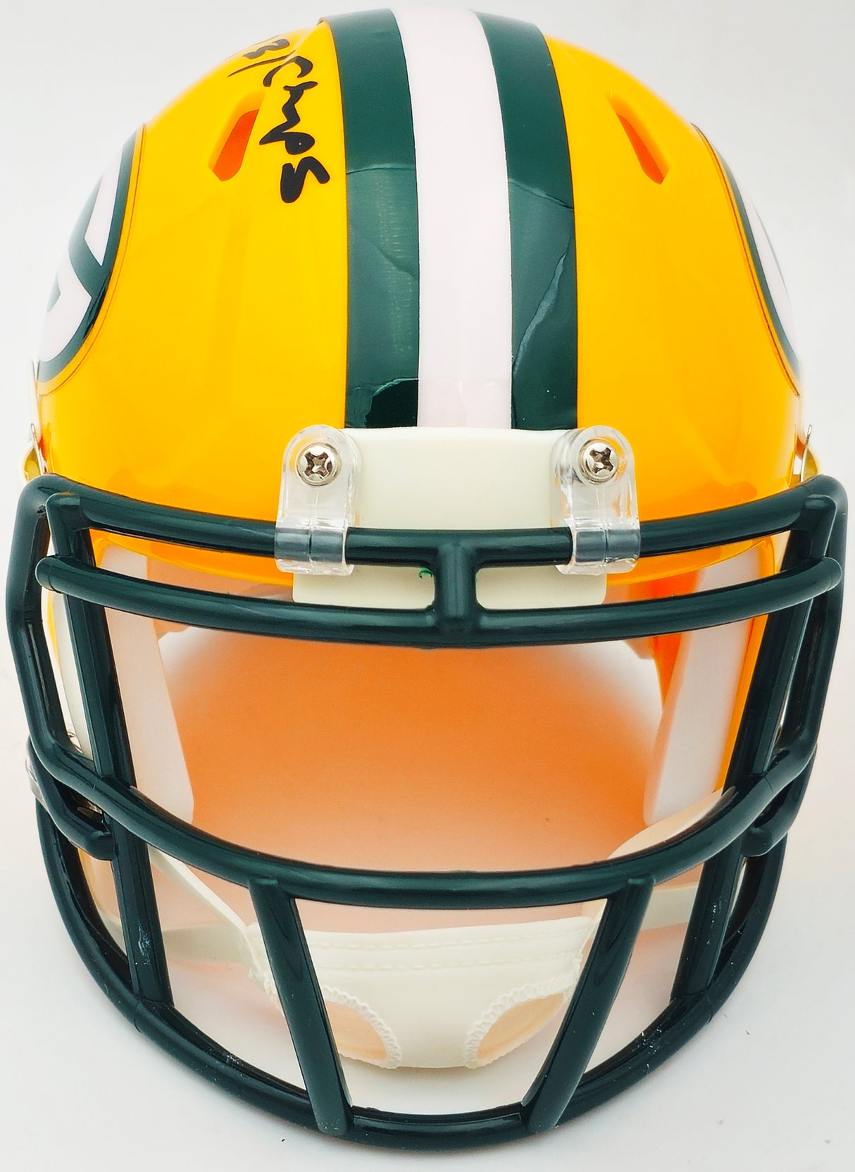 Andre Rison Autographed Green Bay Packers Yellow Speed Mini Helmet "SB 31 Champs" JSA Stock #232852
