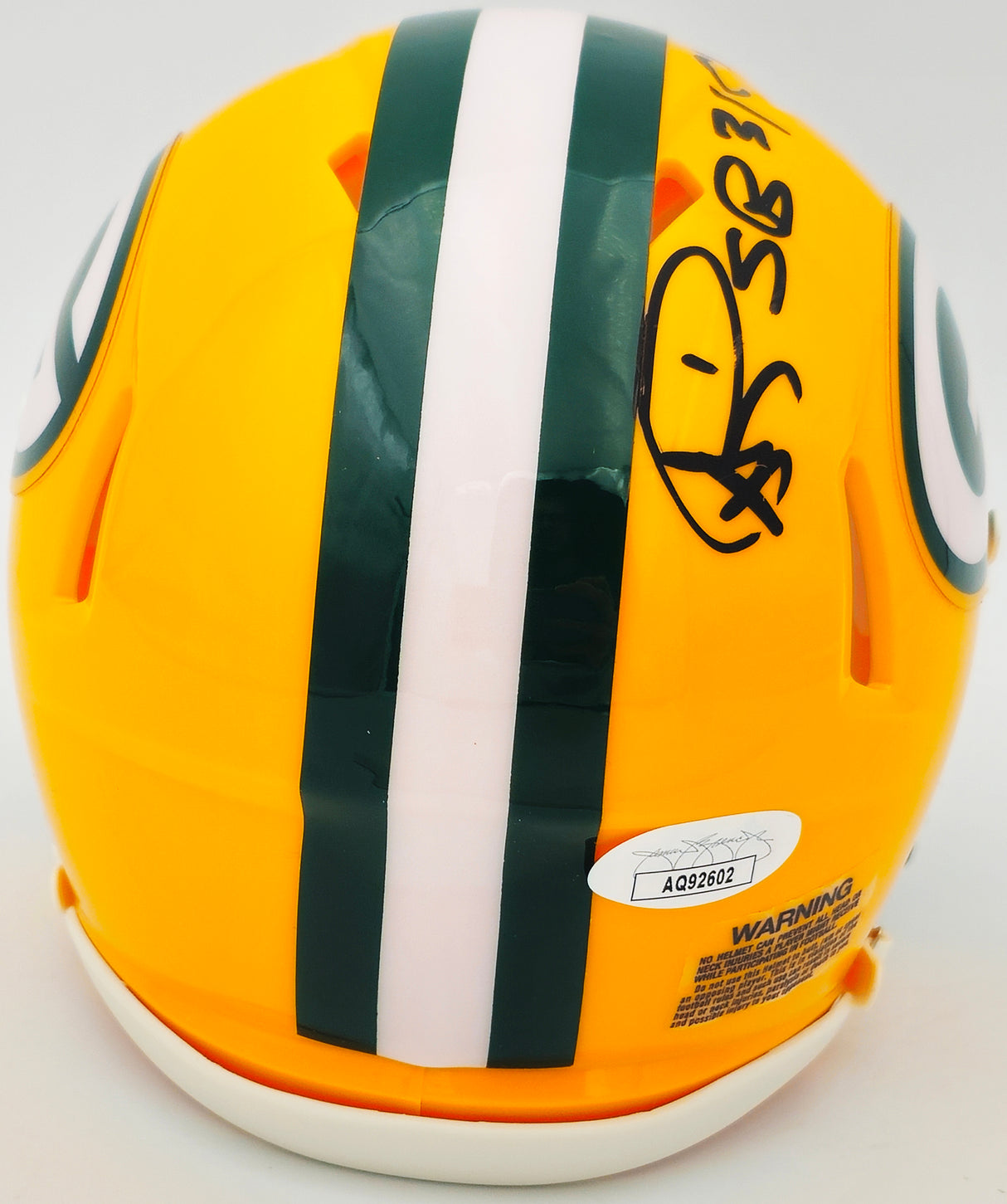 Andre Rison Autographed Green Bay Packers Yellow Speed Mini Helmet "SB 31 Champs" JSA Stock #232852