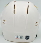 Chevy Chase Autographed Chicago Blackhawks White Speed Mini Helmet Christmas Vacation Logo Beckett BAS Witness Stock #232842
