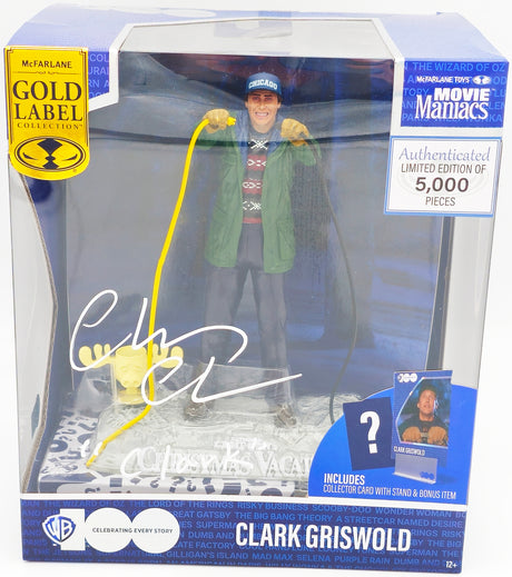 Chevy Chase Autographed McFarlane Toys Movie Maniacs Action Figure Christmas Vacation Clark Griswold "Clark" Beckett BAS Witness Stock #232875