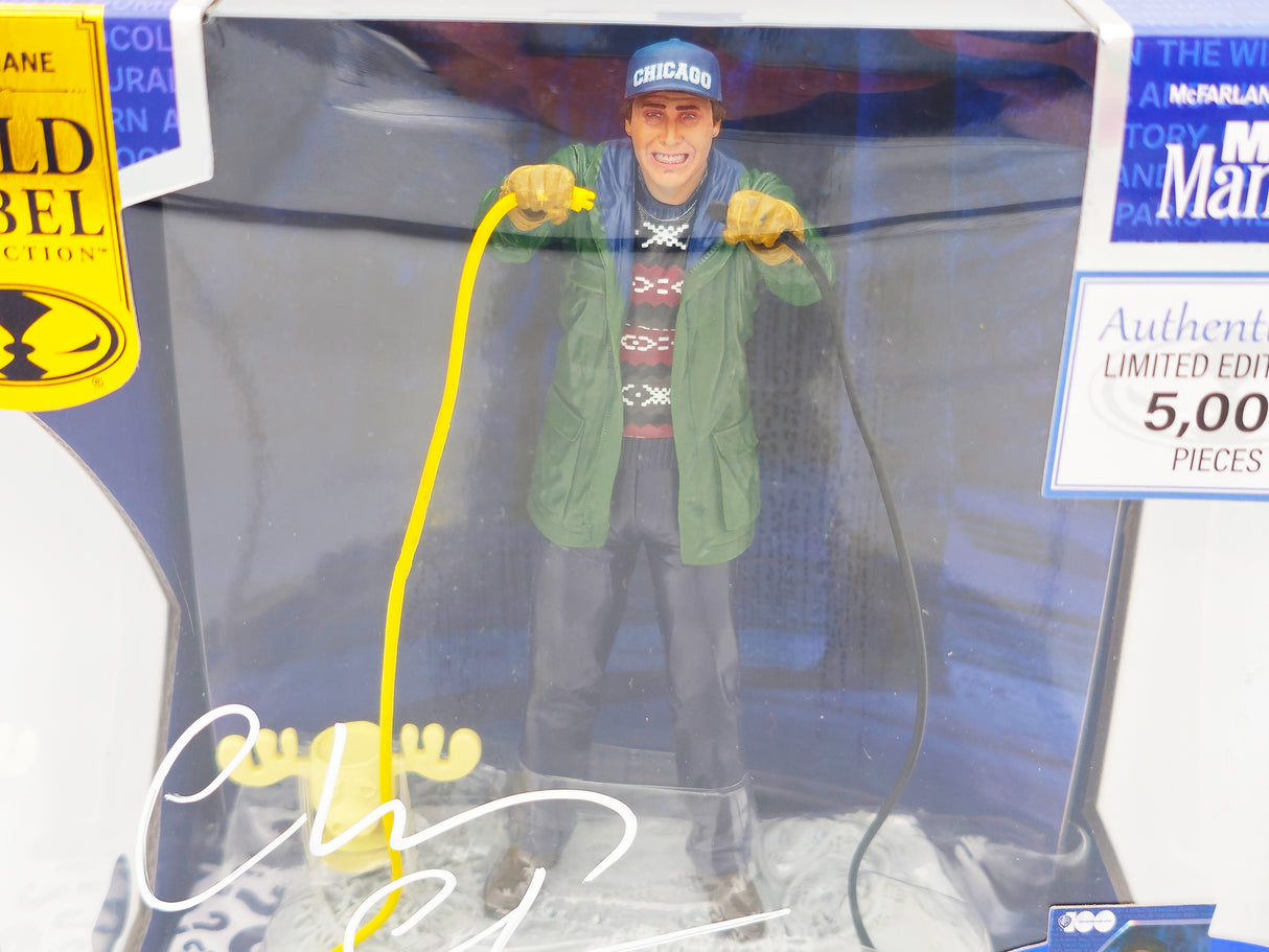 Chevy Chase Autographed McFarlane Toys Movie Maniacs Action Figure Christmas Vacation Clark Griswold "Clark" Beckett BAS Witness Stock #232875