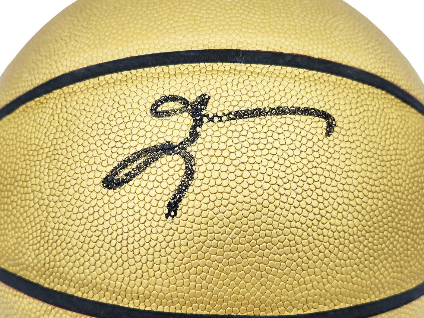 Allen Iverson Autographed Gold Edition Composite Leather Basketball Philadelphia 76ers Beckett BAS Witness Stock #232872