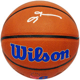 Allen Iverson Autographed Philadelphia 76ers Logo Basketball Beckett BAS Witness Stock #232870