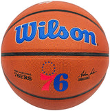 Allen Iverson Autographed Philadelphia 76ers Logo Basketball Beckett BAS Witness Stock #232870