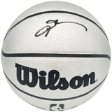 Allen Iverson Autographed Platinum Edition Composite Leather Basketball Philadelphia 76ers Beckett BAS Witness Stock #232871
