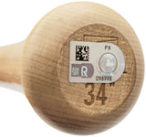 Wyatt Langford Autographed Blonde Rawlings Adirondack Pro Baseball Bat Texas Rangers Fanatics and MLB Holo Stock #232810