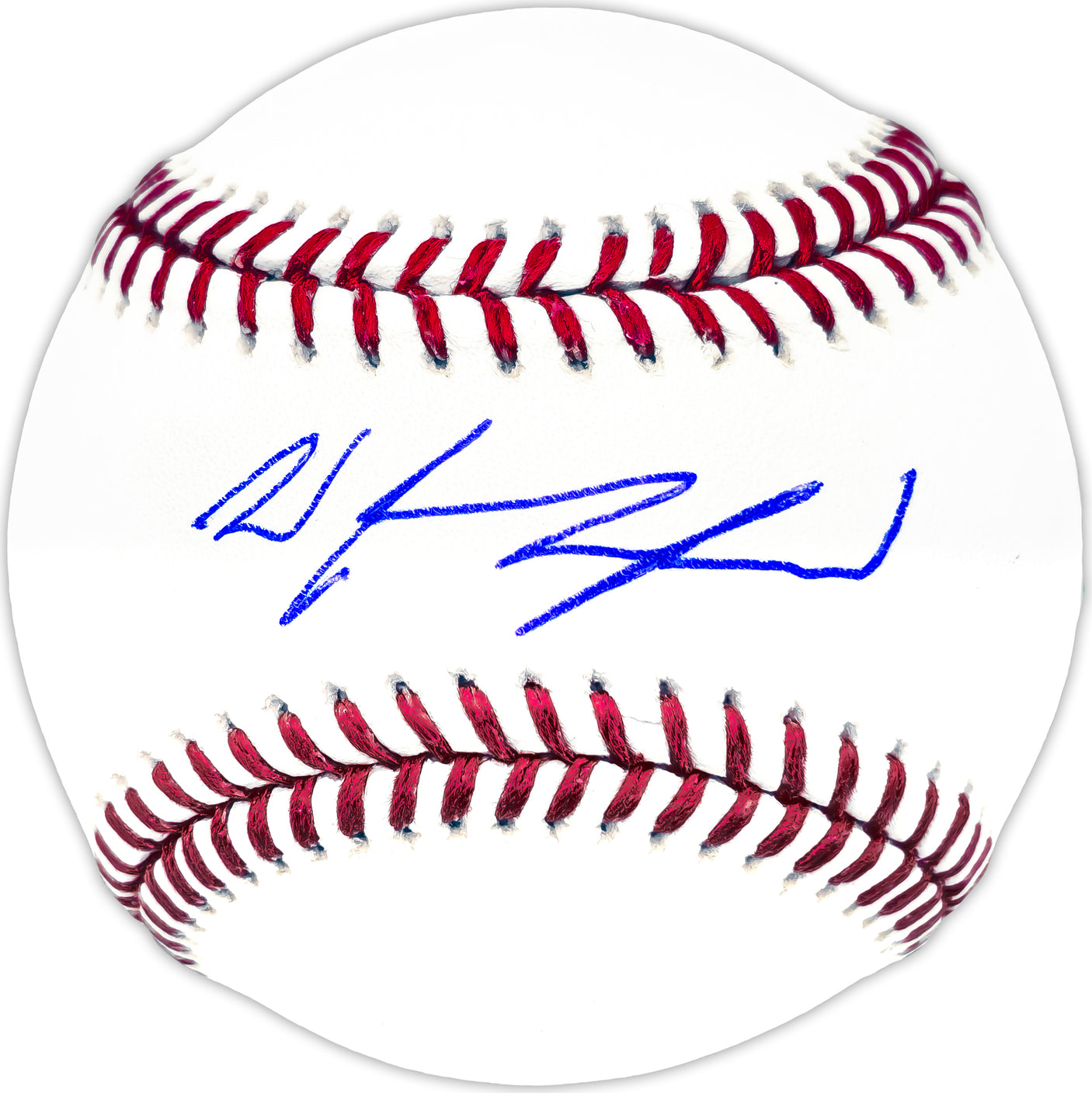 Wyatt Langford Autographed Official MLB Baseball Texas Rangers Fanatics and MLB Holo Stock #232808