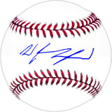Wyatt Langford Autographed Official MLB Baseball Texas Rangers Fanatics and MLB Holo Stock #232808
