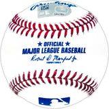 Wyatt Langford Autographed Official MLB Baseball Texas Rangers Fanatics and MLB Holo Stock #232808