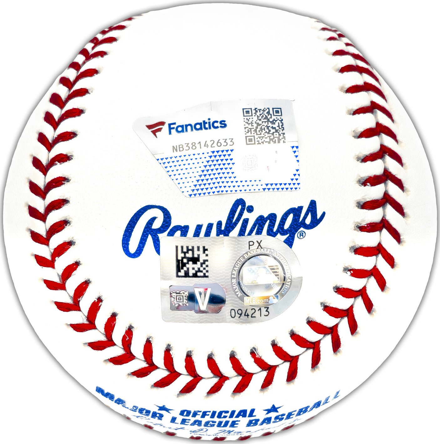 Wyatt Langford Autographed Official MLB Baseball Texas Rangers "MLB Debut 3-28-24" Fanatics and MLB Holo Stock #232809