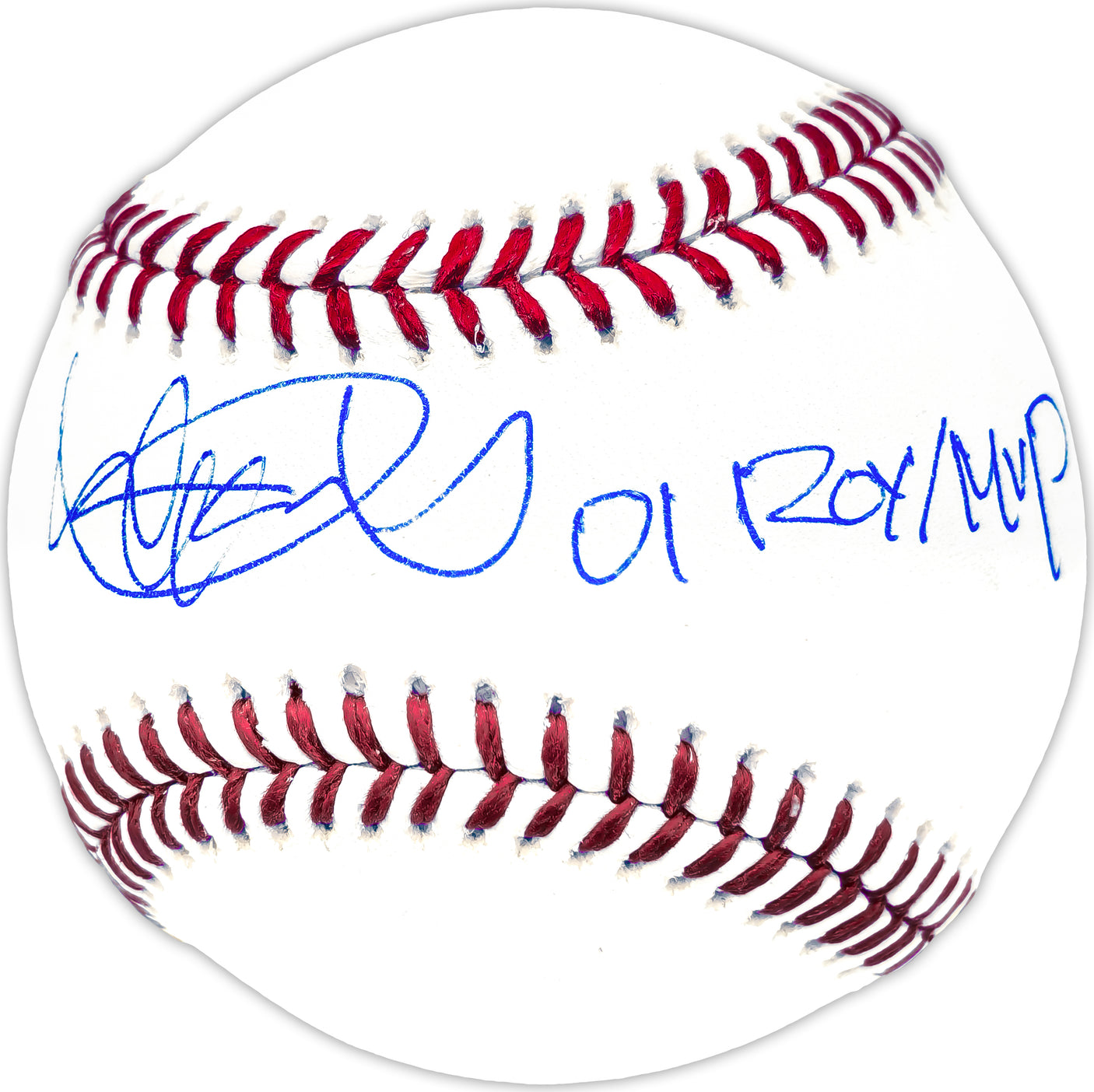 Ichiro Suzuki Autographed Official MLB Baseball Seattle Mariners "01 ROY/MVP" IS Holo & Beckett BAS Witness Stock #232832