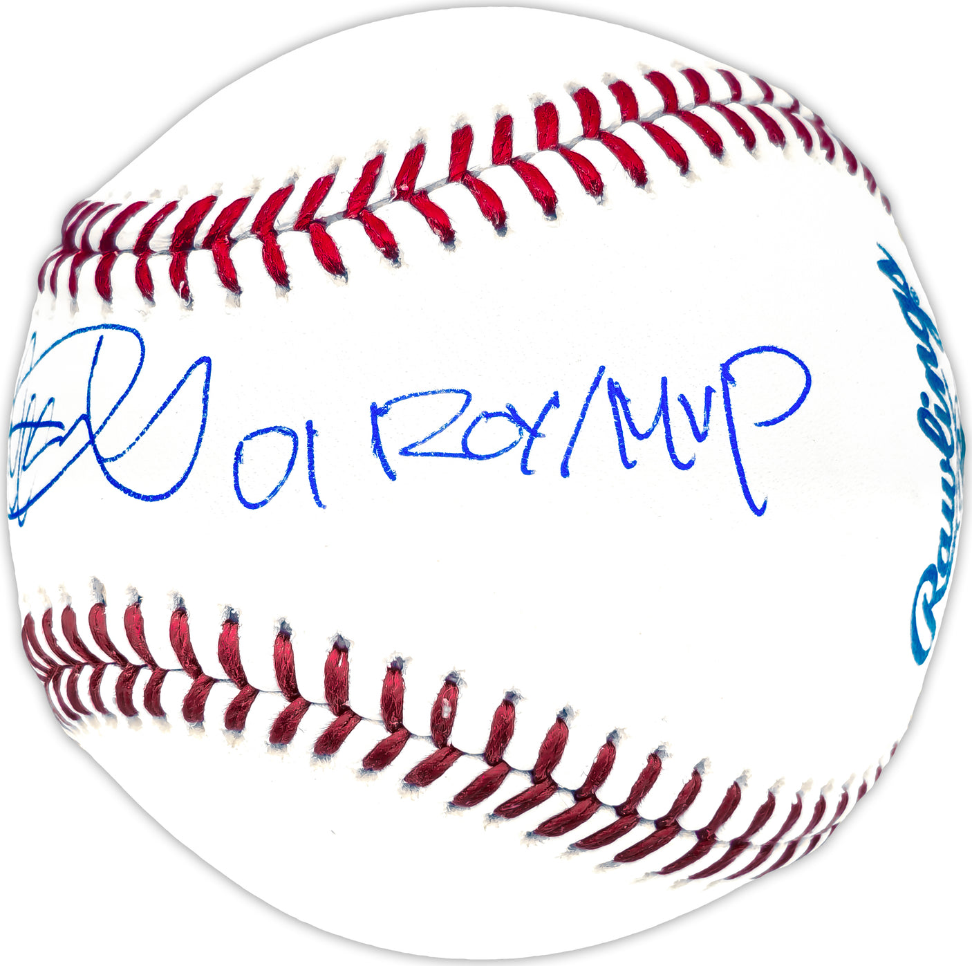 Ichiro Suzuki Autographed Official MLB Baseball Seattle Mariners "01 ROY/MVP" IS Holo & Beckett BAS Witness Stock #232832