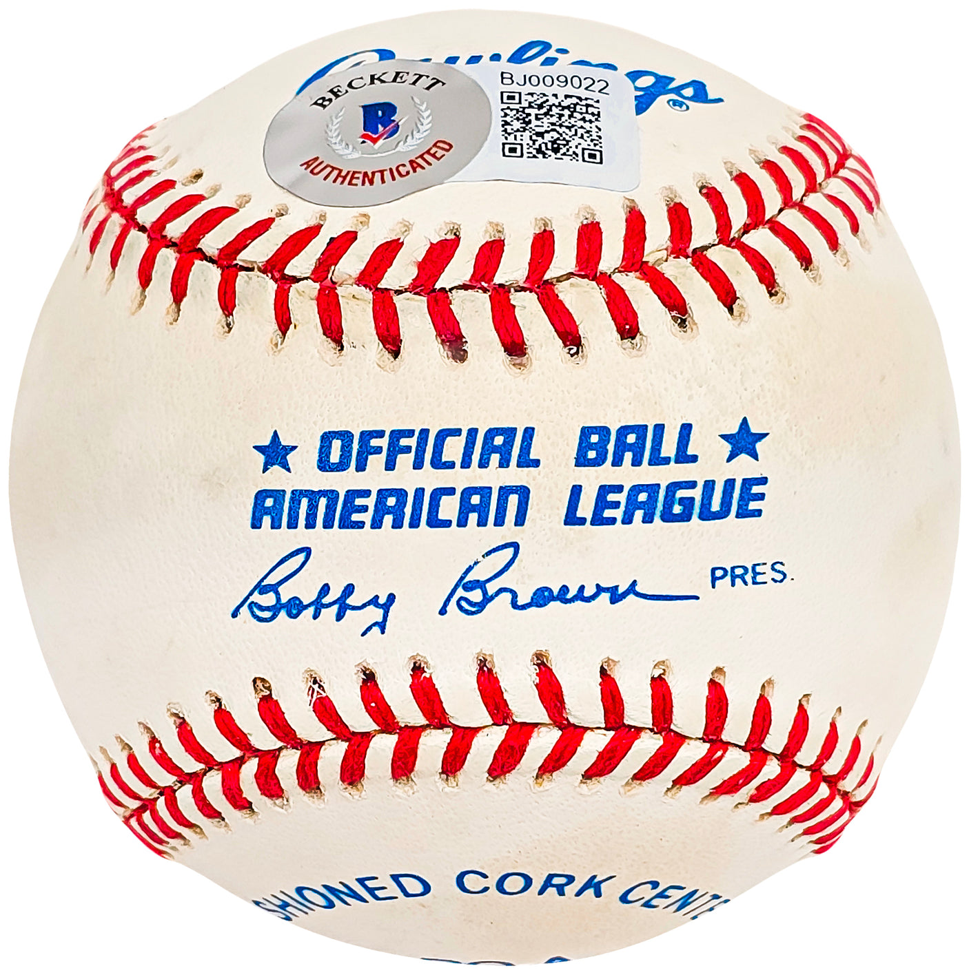 Bill Billy Rogell Autographed Official AL Baseball Detroit Tigers Beckett BAS #BJ009022