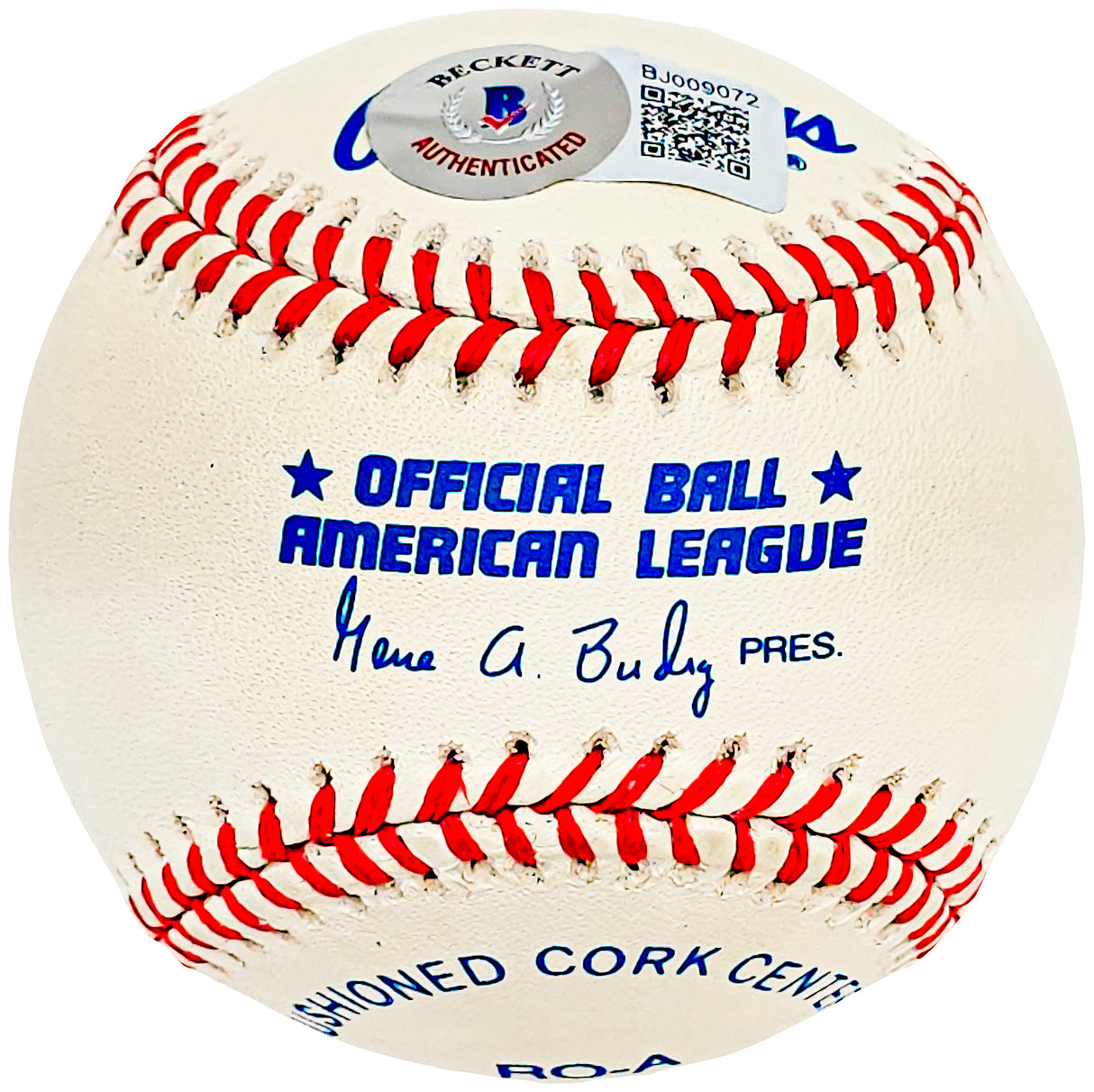 Bob Stinson Autographed Official AL Baseball Mariners, Expos "Scrap iron" Beckett BAS #BJ009072
