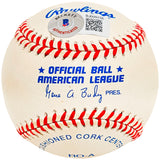 John Marzano Autographed Official AL Baseball Boston Red Sox, Seattle Mariners Beckett BAS #BJ009156