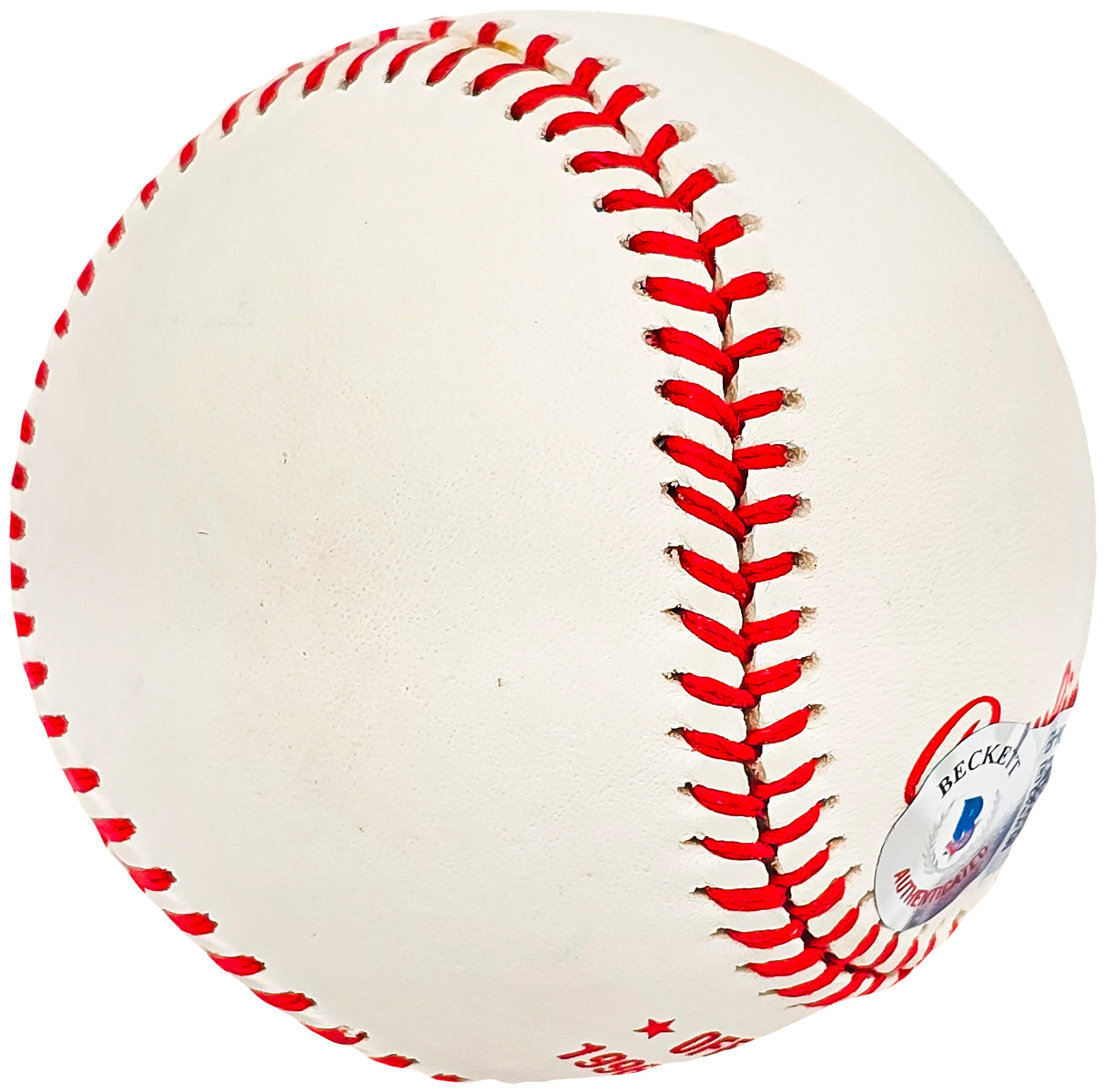 Joe Torre Autographed Official 1996 World Series Logo Baseball New York Yankees "Mgr. O.Y. 96" Beckett BAS #BH038090