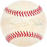 Pete Rose Autographed Official NL Baseball Cincinnati Reds Beckett BAS #BH038112
