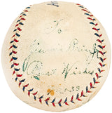 Harry Geisel Autographed Official AL Harridge Baseball MLB Umpire Vintage 1932 Signature PSA/DNA & Beckett BAS #AC56444
