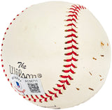 Hank Aaron Autographed Official Wilson Major League Baseball Atlanta Braves "Best Wishes To Kent" Vintage Signature Beckett BAS #AC56711