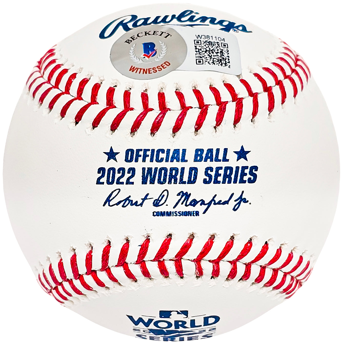 Martin Maldonado Autographed Official 2022 World Series Logo MLB Baseball Houston Astros "WS Champs 2022" Beckett BAS Witness #W381104