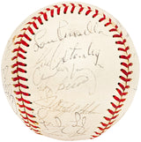 1976 New York Yankees Team Signed Autographed Official Spalding Baseball With 25 Signatures Including Thurman Munson Beckett BAS #AC17976