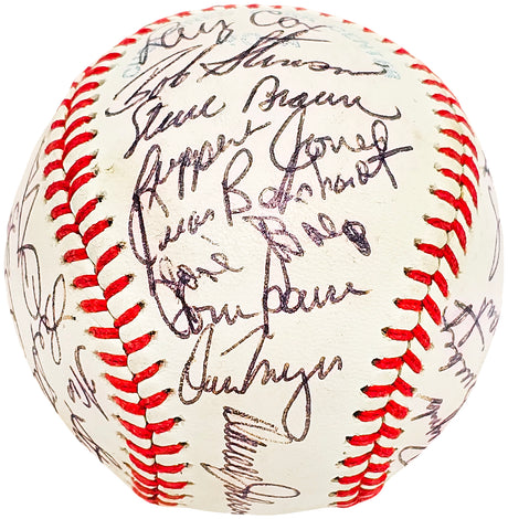 1977 Seattle Mariner Team Signed Autographed Official AL Baseball With 32 Signatures Beckett BAS #AC56447