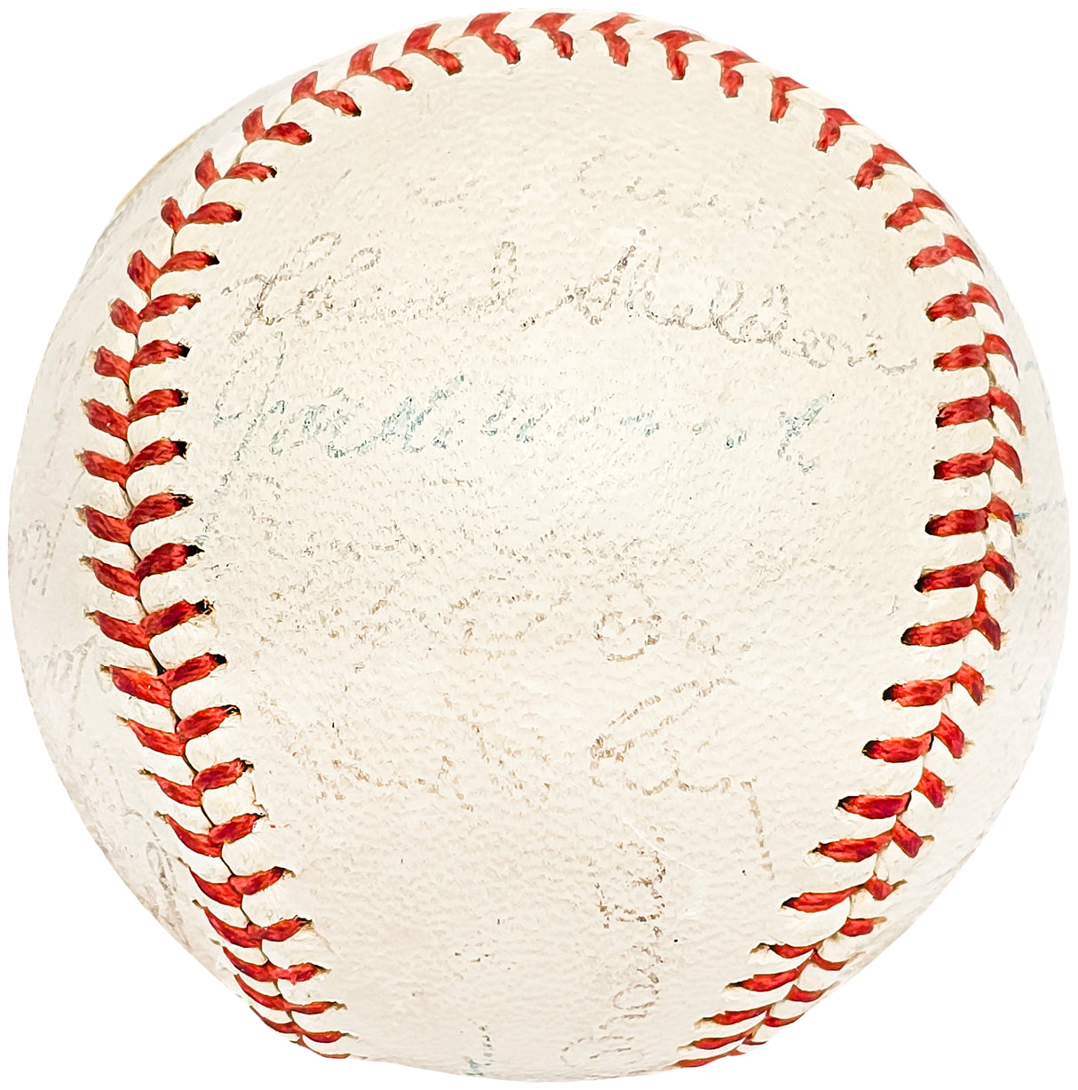 1961 New York Yankees Team Signed Autographed Official AL Baseball With 26 Signatures Including Yogi Berra Beckett BAS #AC56445