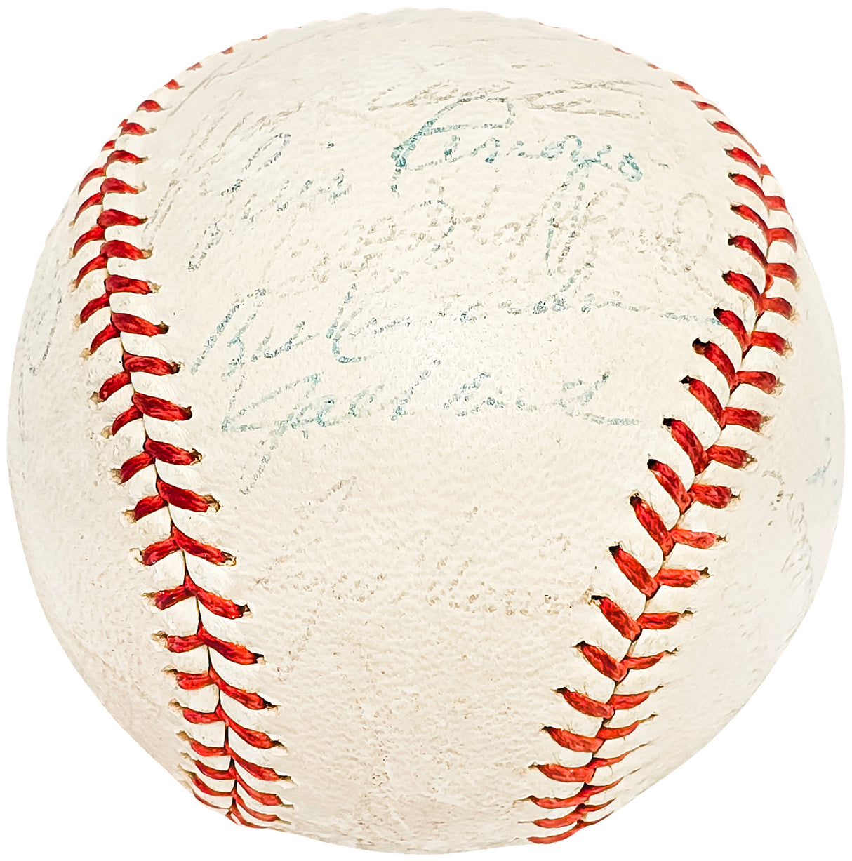 1961 New York Yankees Team Signed Autographed Official AL Baseball With 26 Signatures Including Yogi Berra Beckett BAS #AC56445