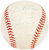 1961 New York Yankees Team Signed Autographed Official AL Baseball With 26 Signatures Including Yogi Berra Beckett BAS #AC56445