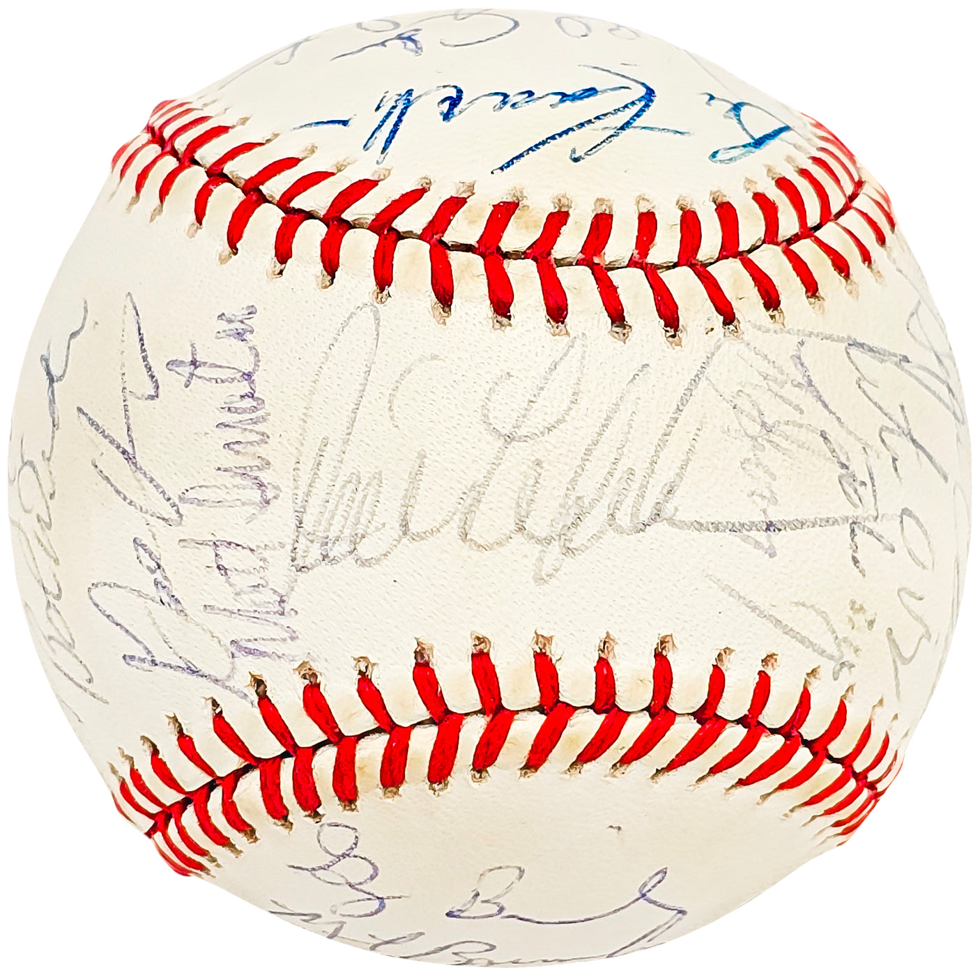 1990 Seattle Mariners Team Signed Autographed Official AL Baseball With 29 Signatures Including Ken Griffey Jr. & Edgar Martinez SKU #218488