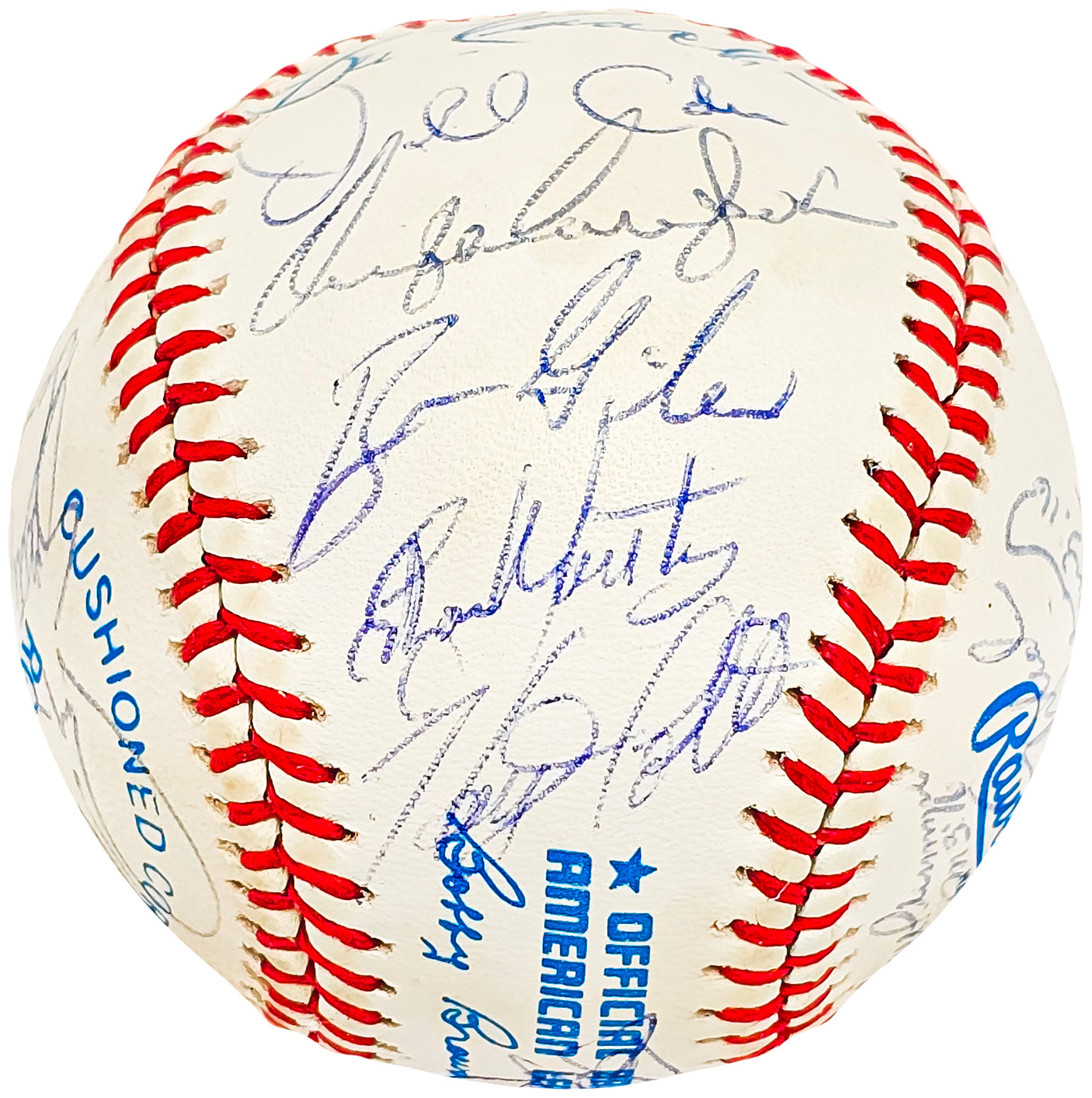 1990 Seattle Mariners Team Signed Autographed Official AL Baseball With 29 Signatures Including Ken Griffey Jr. & Edgar Martinez SKU #218488