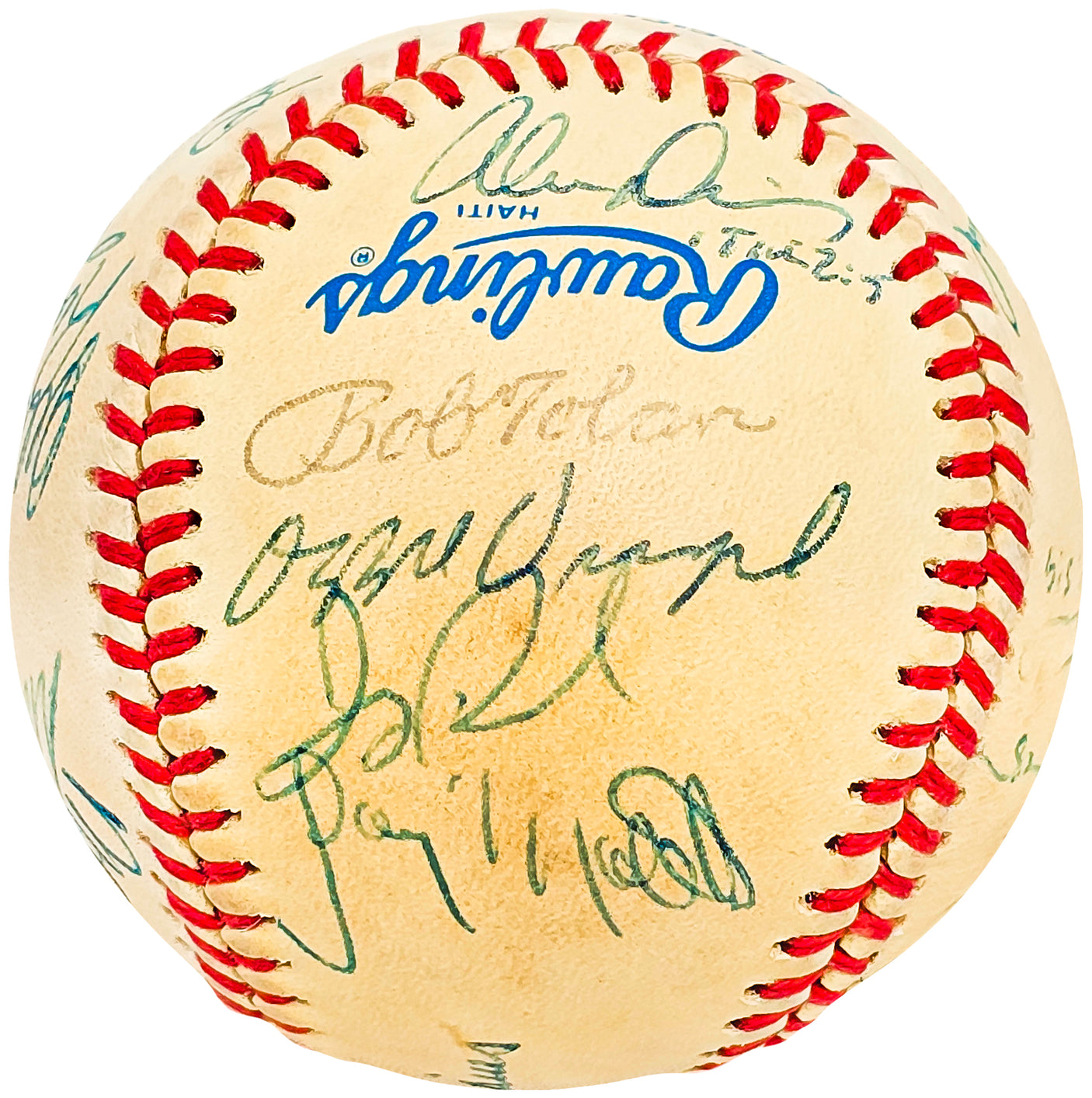 1987 Seattle Mariners Team Signed Autographed Official AL Baseball With 19 Signatures SKU #218497