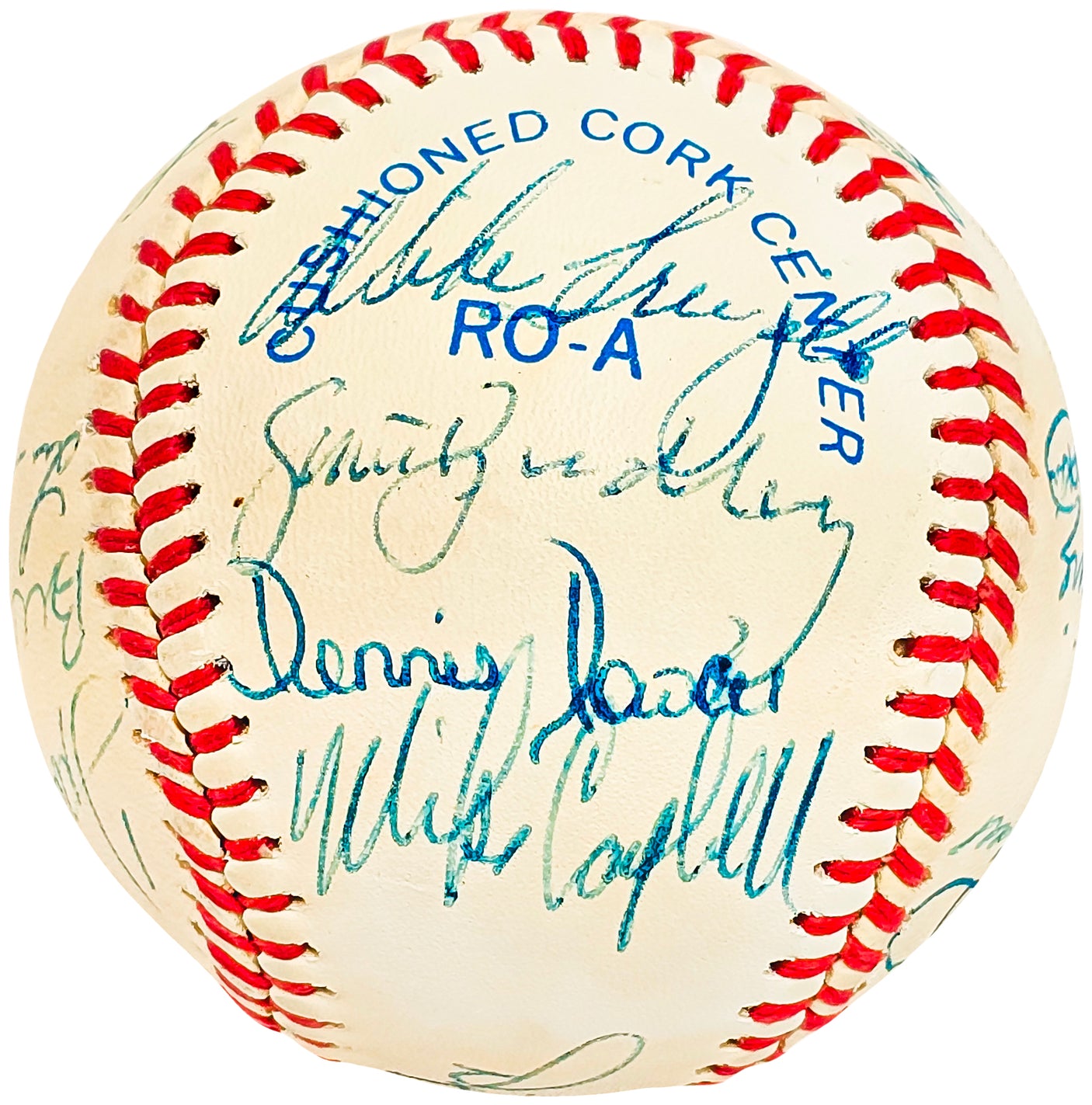 1987 Seattle Mariners Team Signed Autographed Official AL Baseball With 19 Signatures SKU #218497
