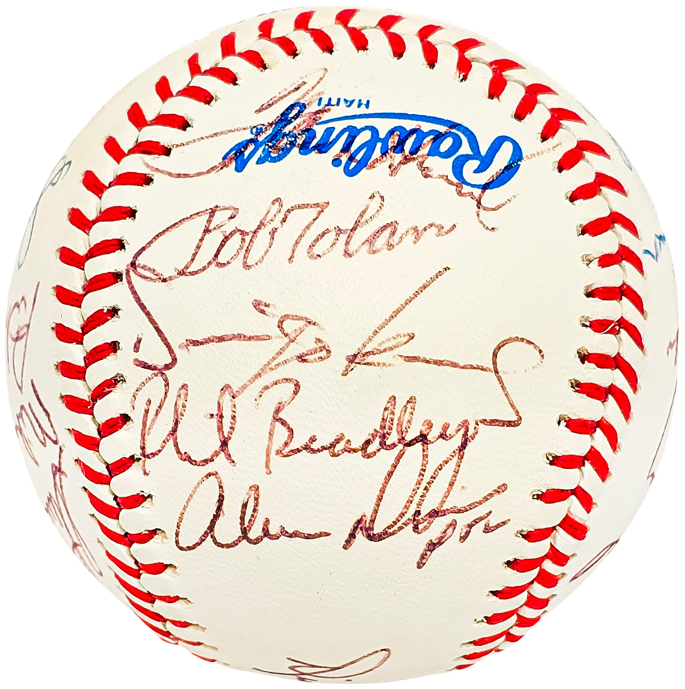 1987 Seattle Mariners Team Signed Autographed Official AL Baseball With 19 Signatures SKU #220705