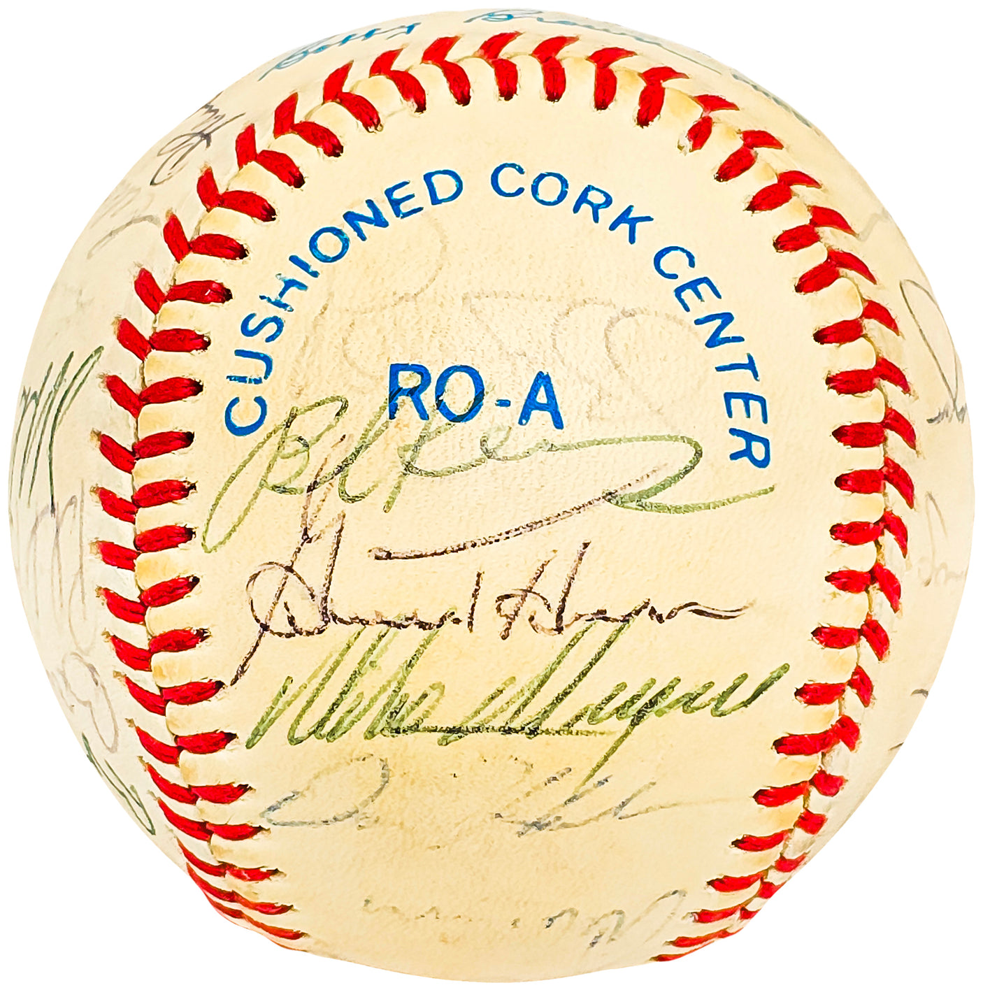 1985 Seattle Mariners Team Signed Autographed Official AL Baseball With 24 Signatures SKU #218499
