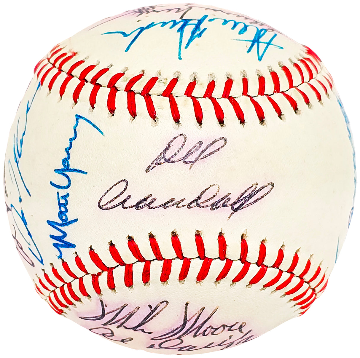 1984 Seattle Mariners Team Signed Autographed Official AL Baseball With 23 Signatures SKU #218501