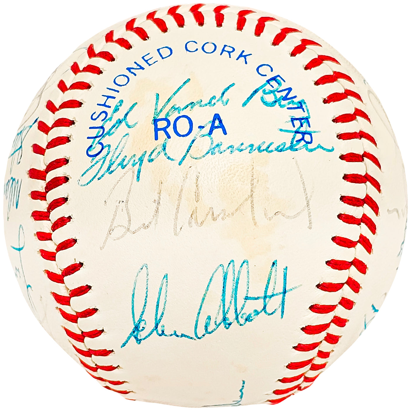 1983 Seattle Mariners Team Signed Autographed Official AL Baseball With 22 Signatures SKU #218508