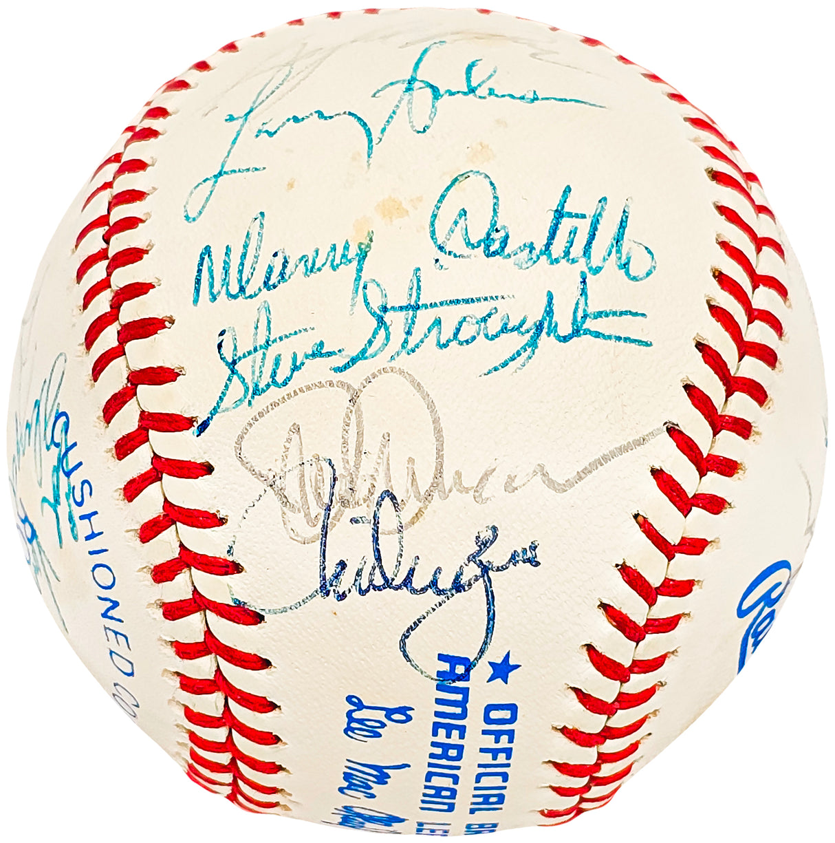 1983 Seattle Mariners Team Signed Autographed Official AL Baseball With 22 Signatures SKU #218508