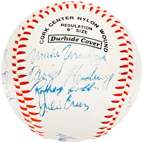 1980 Seattle Mariners Team Signed Autographed Official McGraw League Baseball With 17 Signatures SKU #218509