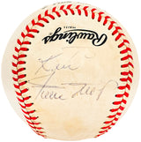 Willie Mays Autographed Official Feeney NL Baseball San Francisco Giants "To Ken" Vintage Signature Beckett BAS #AC56759