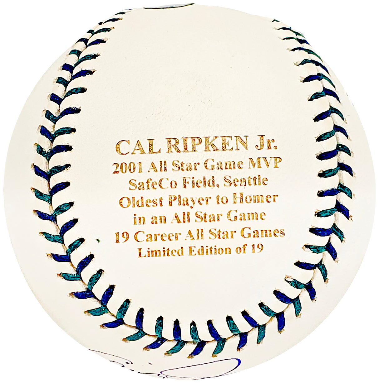 Cal Ripken Jr. Autographed Official 2001 All Star Logo MLB Game Baseball Baltimore Orioles #11/19 Steiner & MLB Holo #MR028561