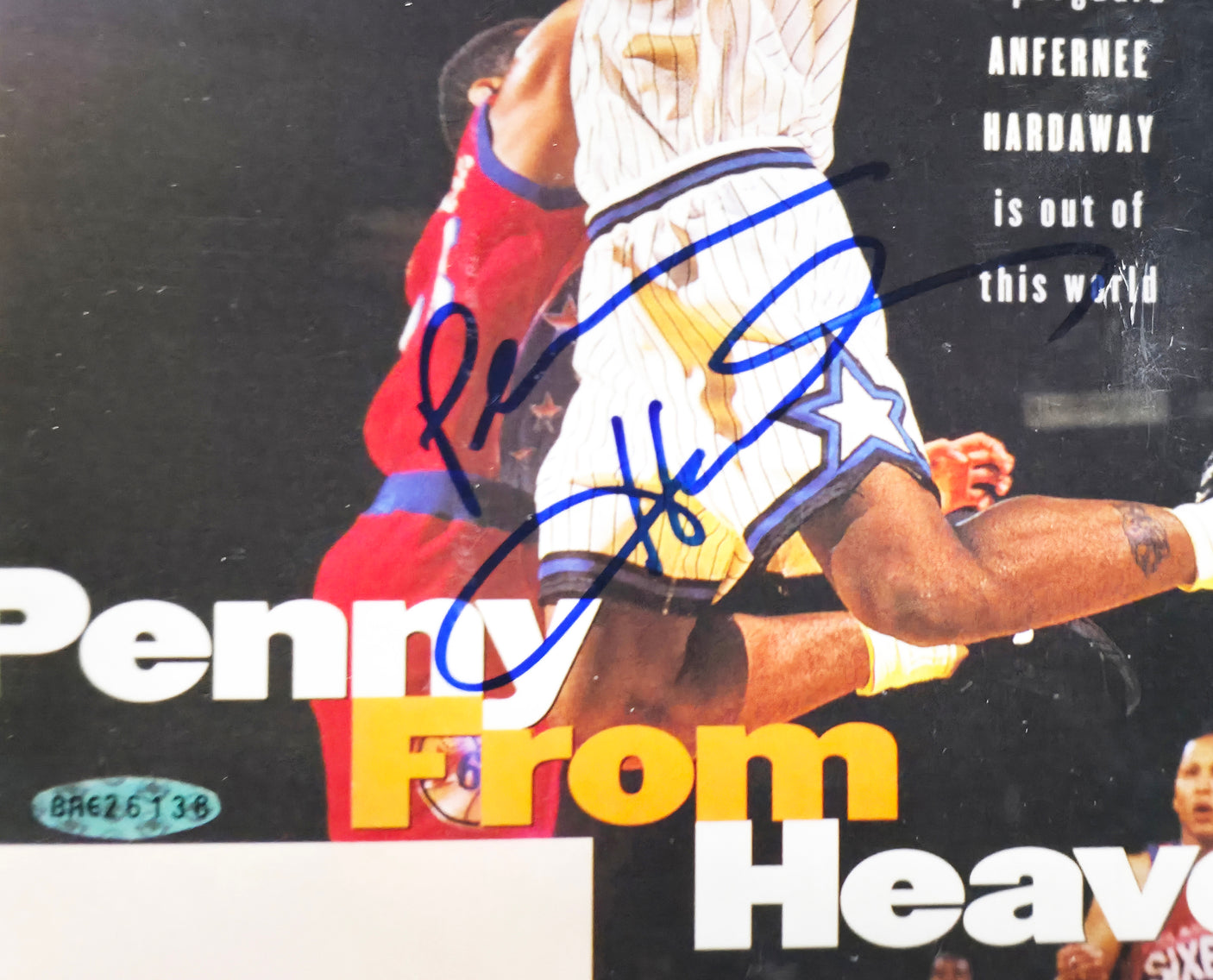 Anfernee "Penny" Hardaway Autographed Framed 8x10 Sports Illustrated Cover Photo Orlando Magic UDA Holo #BAE26138